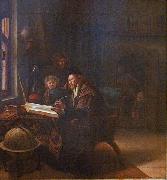 Jan Steen Scholar at his Desk painting